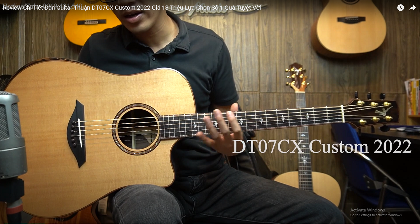 Guitar Thuận DT07CX Custom 2022 Giá 13Triệu Chất Lượng Qúa Tuyệt Vời