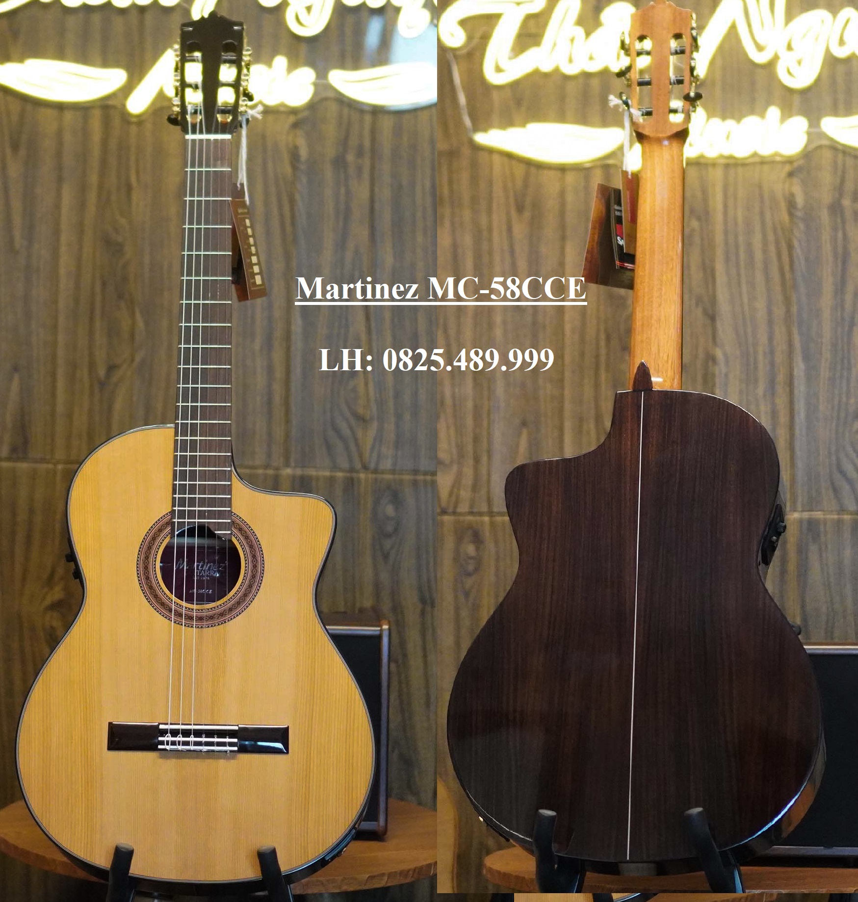Guitar Classic Martinez MC58C-CE Cao Cấp Chính Hãng + Giá Tốt Nhất Thị Trường, Chất Lượng Tốt Nhiều Guitarist Sử Dụng Thu Âm Biểu Diễn