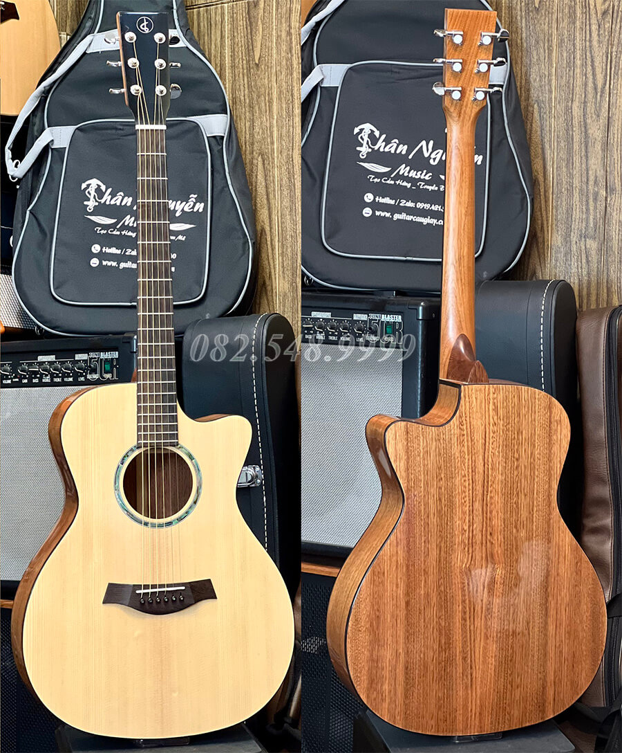 Đàn Guitar Acoustic Lương Sơn LSA400C Full Solid l Chất Lượng Tốt Nhất Trong Tầm Giá