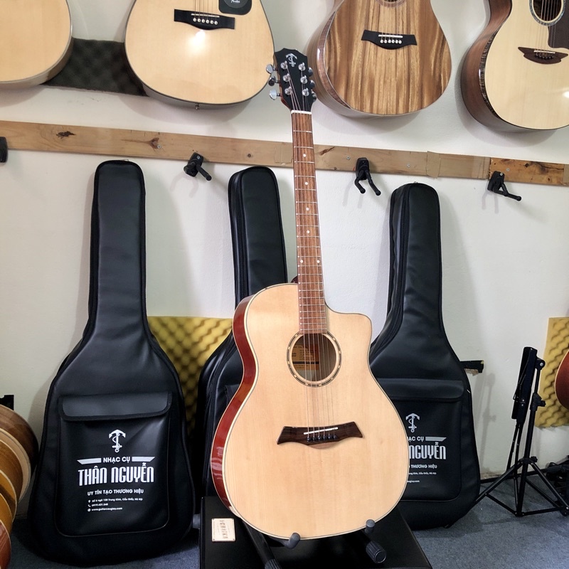 Đàn Guitar Acoustic Lương Sơn LSA120C Guitar Tốt Cực Bền + Giá Rẻ Sinh Viên + Khoá Đúc + Có Ty chống cong cần