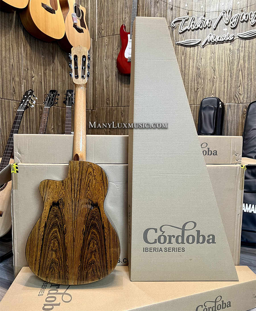 Guitar Classic Cordoba Fusion 5 Limited Phiên Bản Giới Hạn Cực Đẹp, Cần 48mm