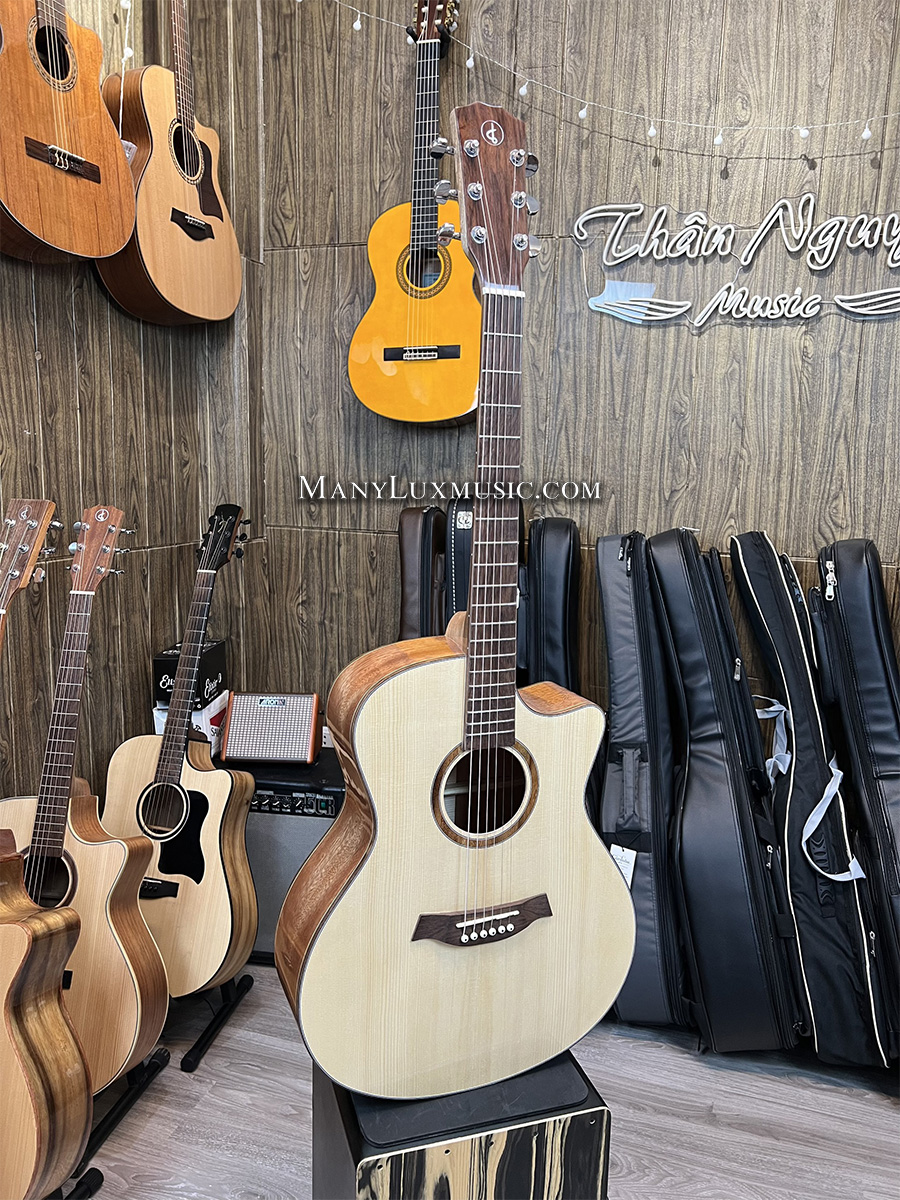Đàn Guitar Acoustic Lương Sơn LSA250CMH Gỗ Mahogany Nguyên Miếng Tốt Nhất Trong Tầm Giá